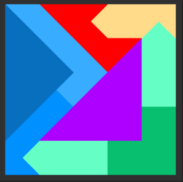 Tangrams Solution Level 24