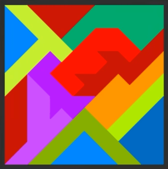 Tangrams Solution Level 45