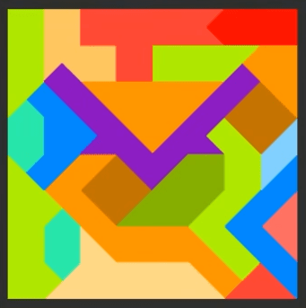 Tangrams Solution Level 57